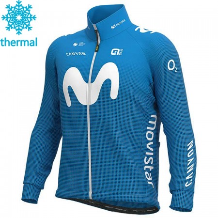 Maillot vélo 2020 Movistar Team Hiver Thermal Fleece N001